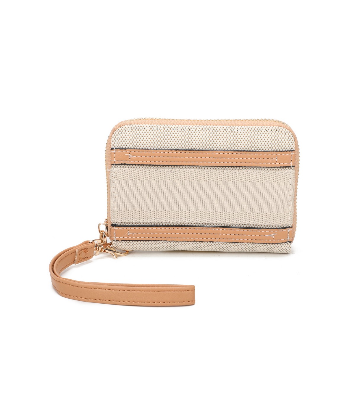 YWD002 - Cartera monedero de tela con banda de color