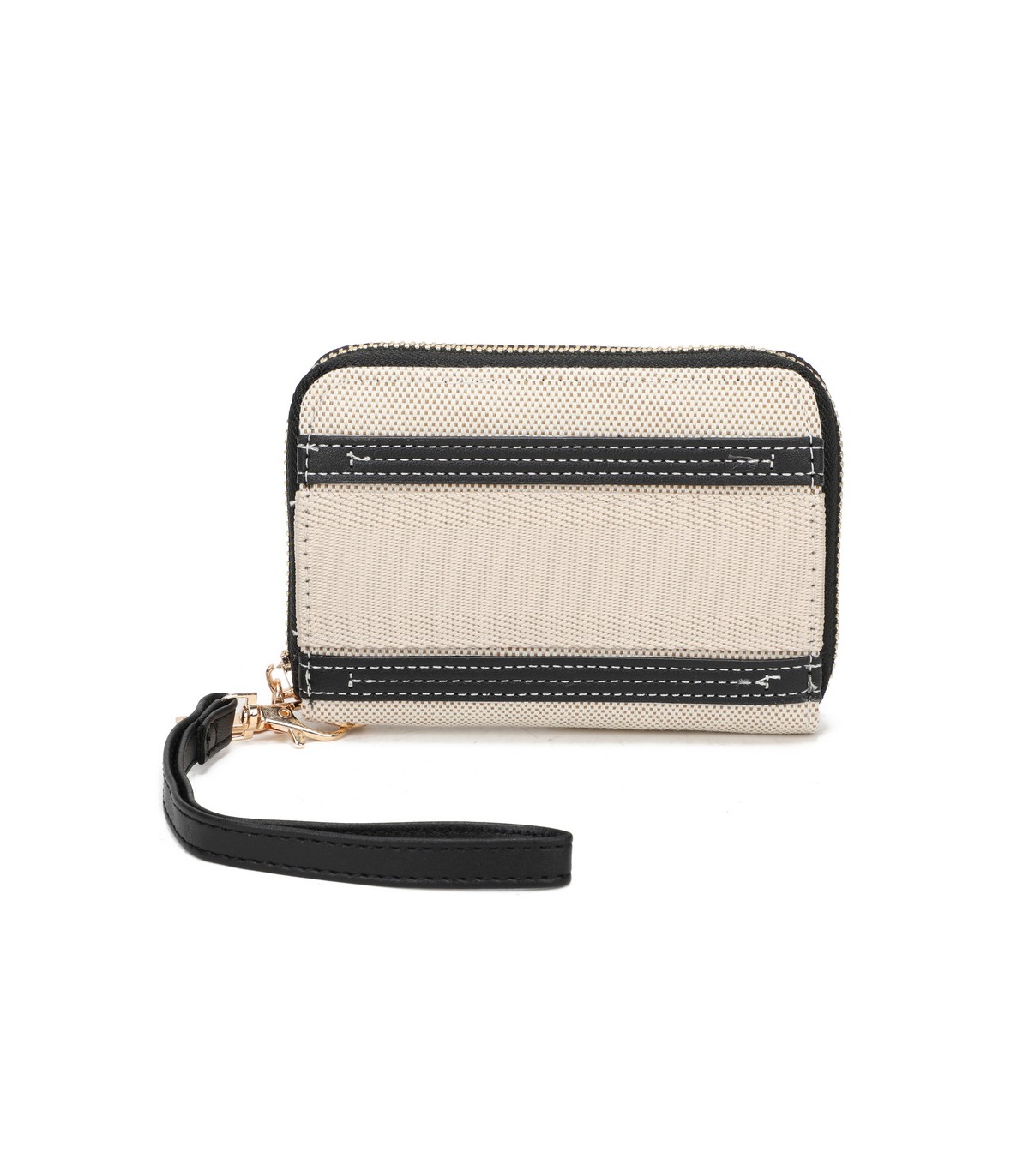 YWD002 - Cartera monedero de tela con banda de color