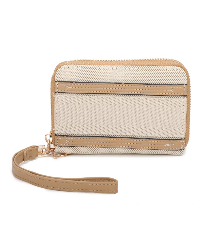 YWD002 - Cartera monedero de tela con banda de color