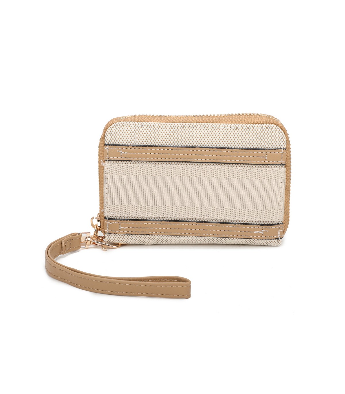 YWD002 - Cartera monedero de tela con banda de color
