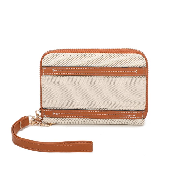 YWD002 - Cartera monedero de tela con banda de color
