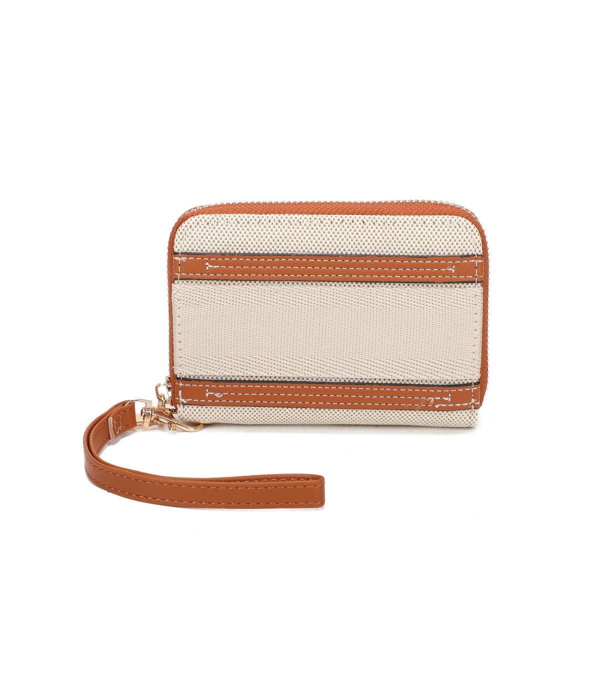 YWD002 - Cartera monedero de tela con banda de color