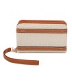 YWD004 - Cartera que se abre en abanico con varias ventanas para documentos y monedero