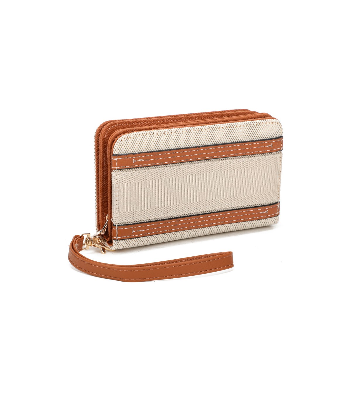 YWD004 - Cartera que se abre en abanico con varias ventanas para documentos y monedero