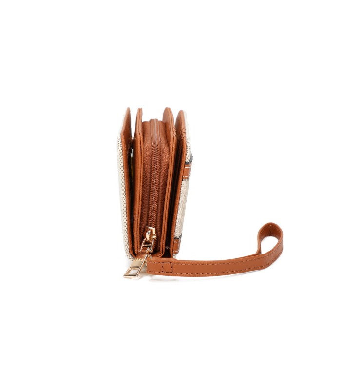 YWD004 - Cartera que se abre en abanico con varias ventanas para documentos y monedero