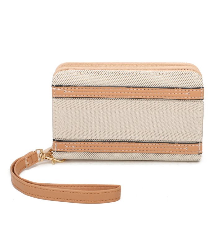 YWD004 - Cartera que se abre en abanico con varias ventanas para documentos y monedero