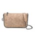 T11824 - Bolso de metalizado para fiesta con bandolera de cadena