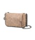 T11824 - Bolso de metalizado para fiesta con bandolera de cadena