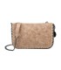 T11824 - Bolso de metalizado para fiesta con bandolera de cadena