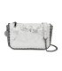 T11824 - Bolso de metalizado para fiesta con bandolera de cadena