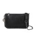 T11824 - Bolso de metalizado para fiesta con bandolera de cadena
