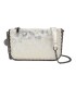T11824 - Bolso de metalizado para fiesta con bandolera de cadena