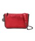 T11824 - Bolso de metalizado para fiesta con bandolera de cadena