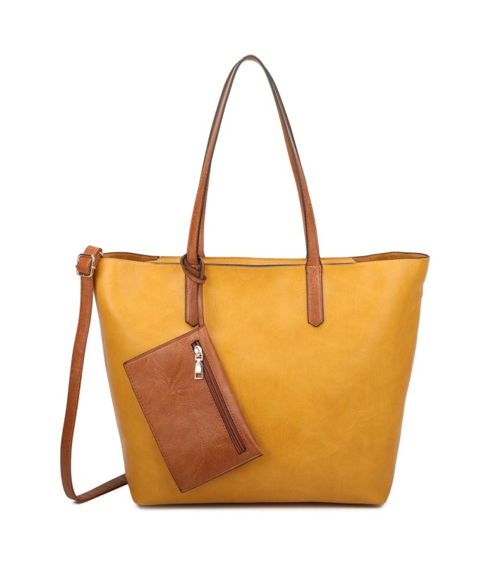 T11846 - Bolso con neceser y monedero asa amplia para llevar al hombro