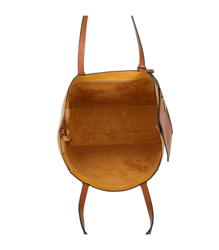 T11846 - Bolso con neceser y monedero asa amplia para llevar al hombro