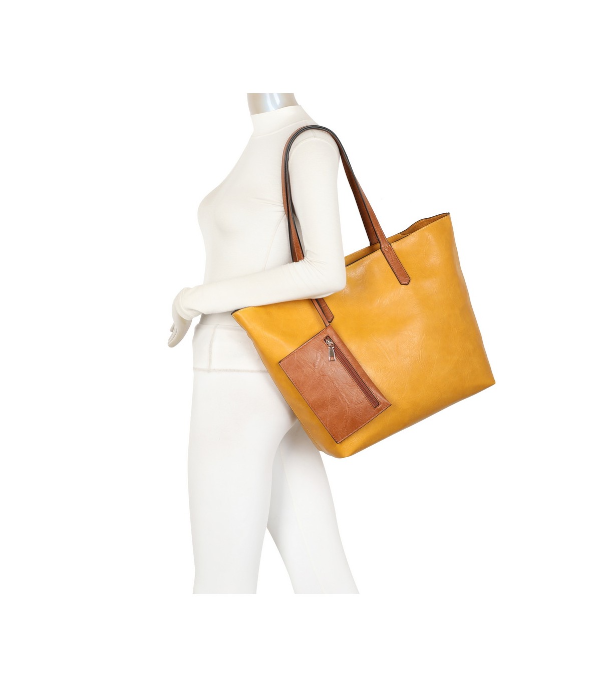 T11846 - Bolso con neceser y monedero asa amplia para llevar al hombro