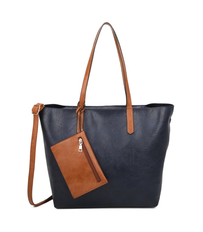 T11846 - Bolso con neceser y monedero asa amplia para llevar al hombro