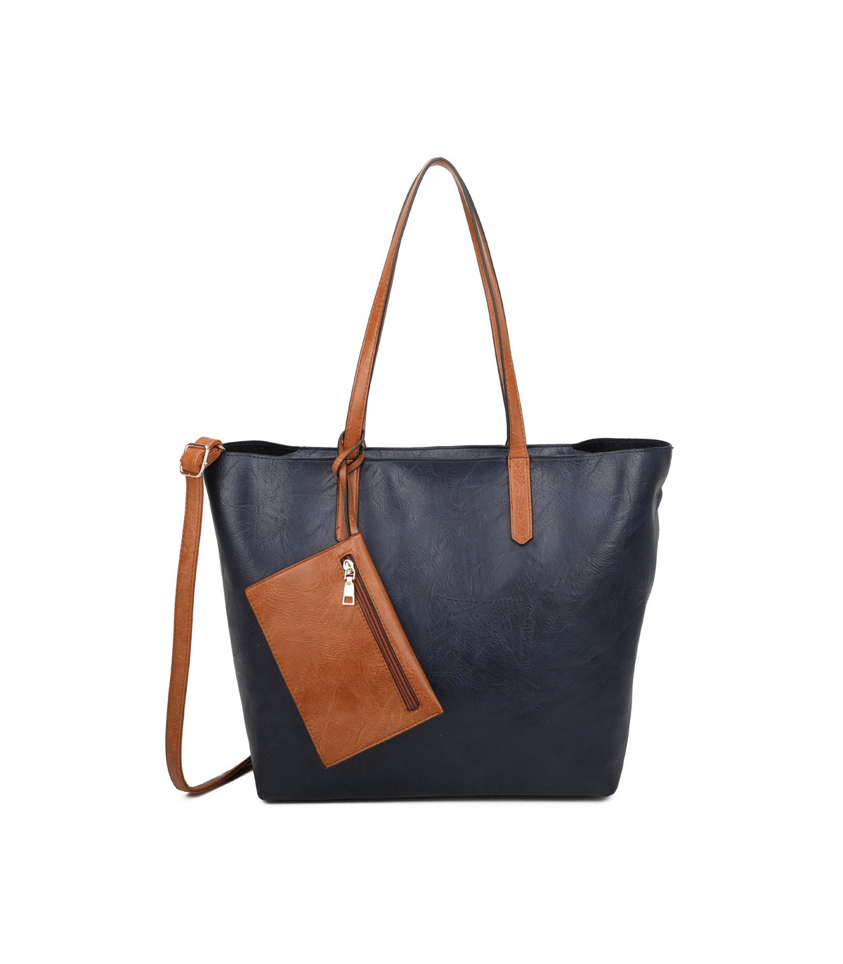 T11846 - Bolso con neceser y monedero asa amplia para llevar al hombro