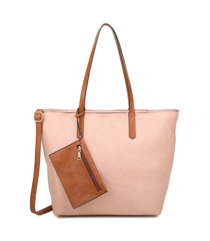 T11846 - Bolso con neceser y monedero asa amplia para llevar al hombro