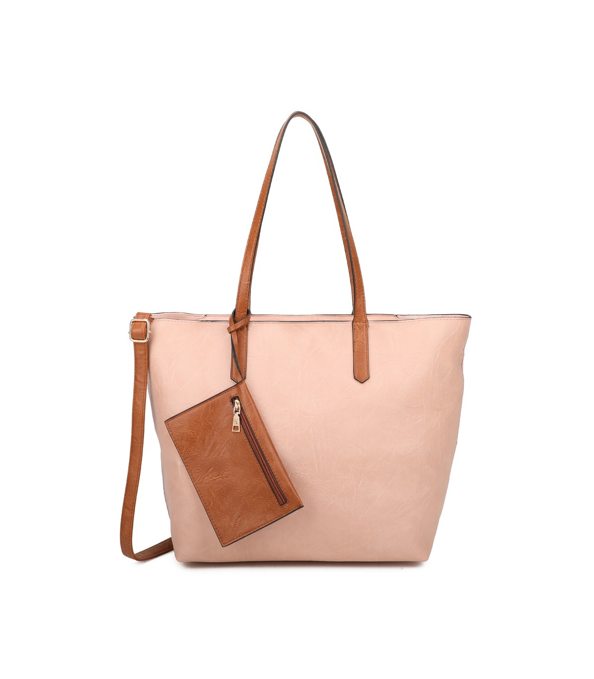 T11846 - Bolso con neceser y monedero asa amplia para llevar al hombro