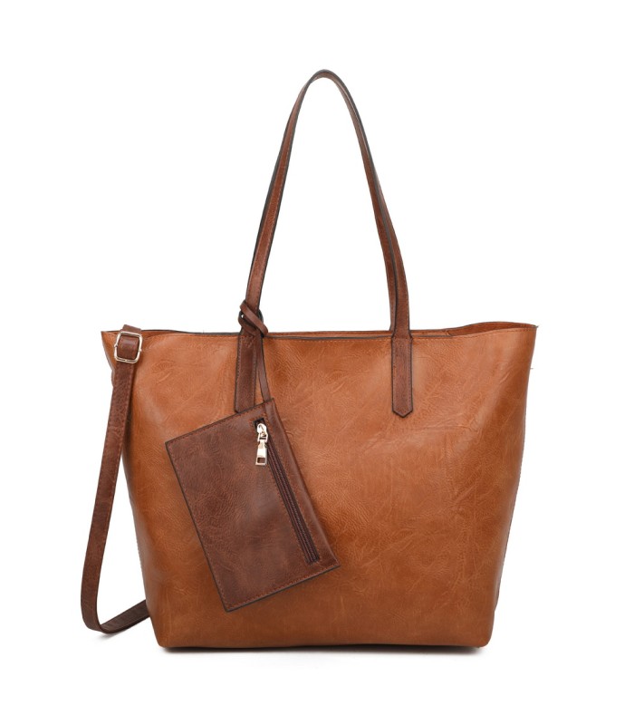 T11846 - Bolso con neceser y monedero asa amplia para llevar al hombro