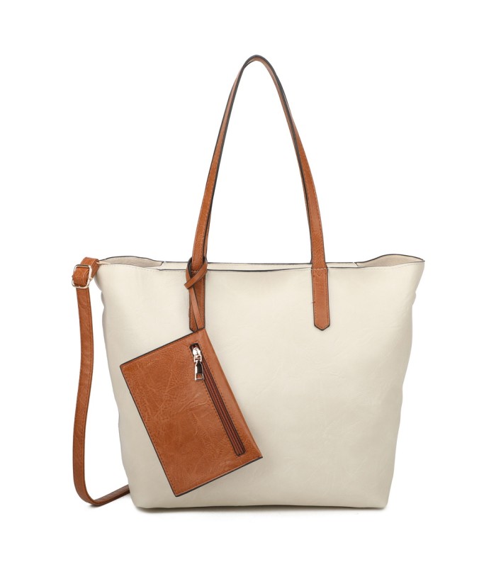 T11846 - Bolso con neceser y monedero asa amplia para llevar al hombro