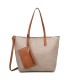 T11846 - Bolso con neceser y monedero asa amplia para llevar al hombro