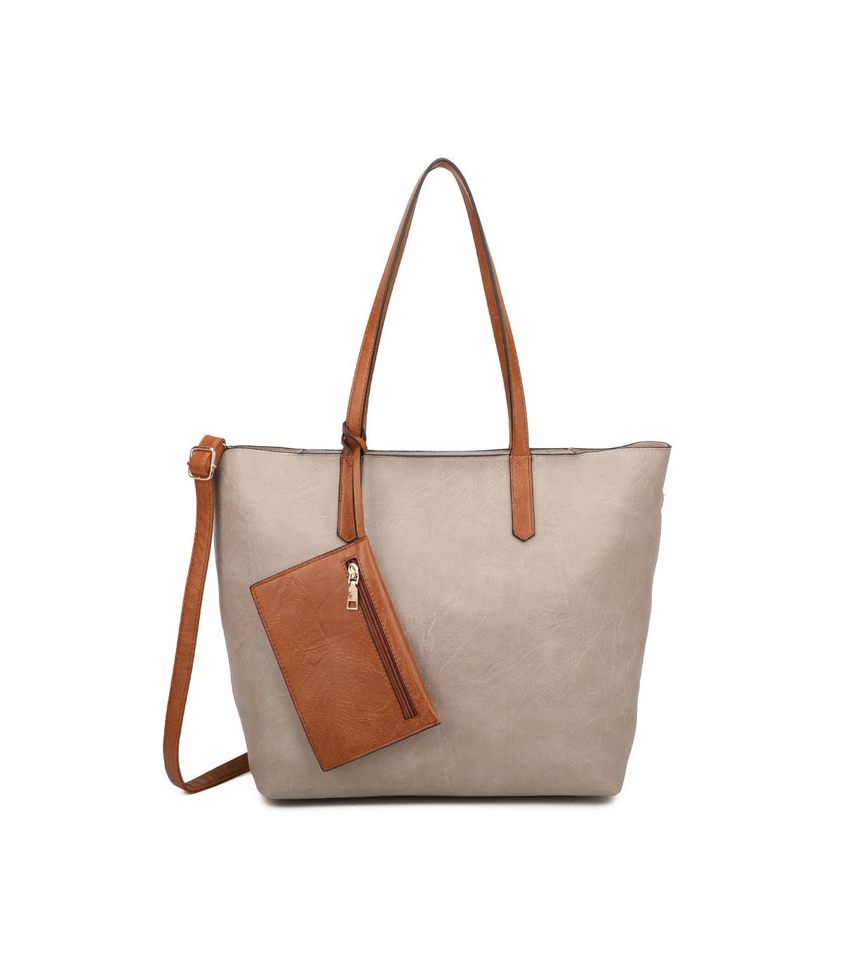 T11846 - Bolso con neceser y monedero asa amplia para llevar al hombro