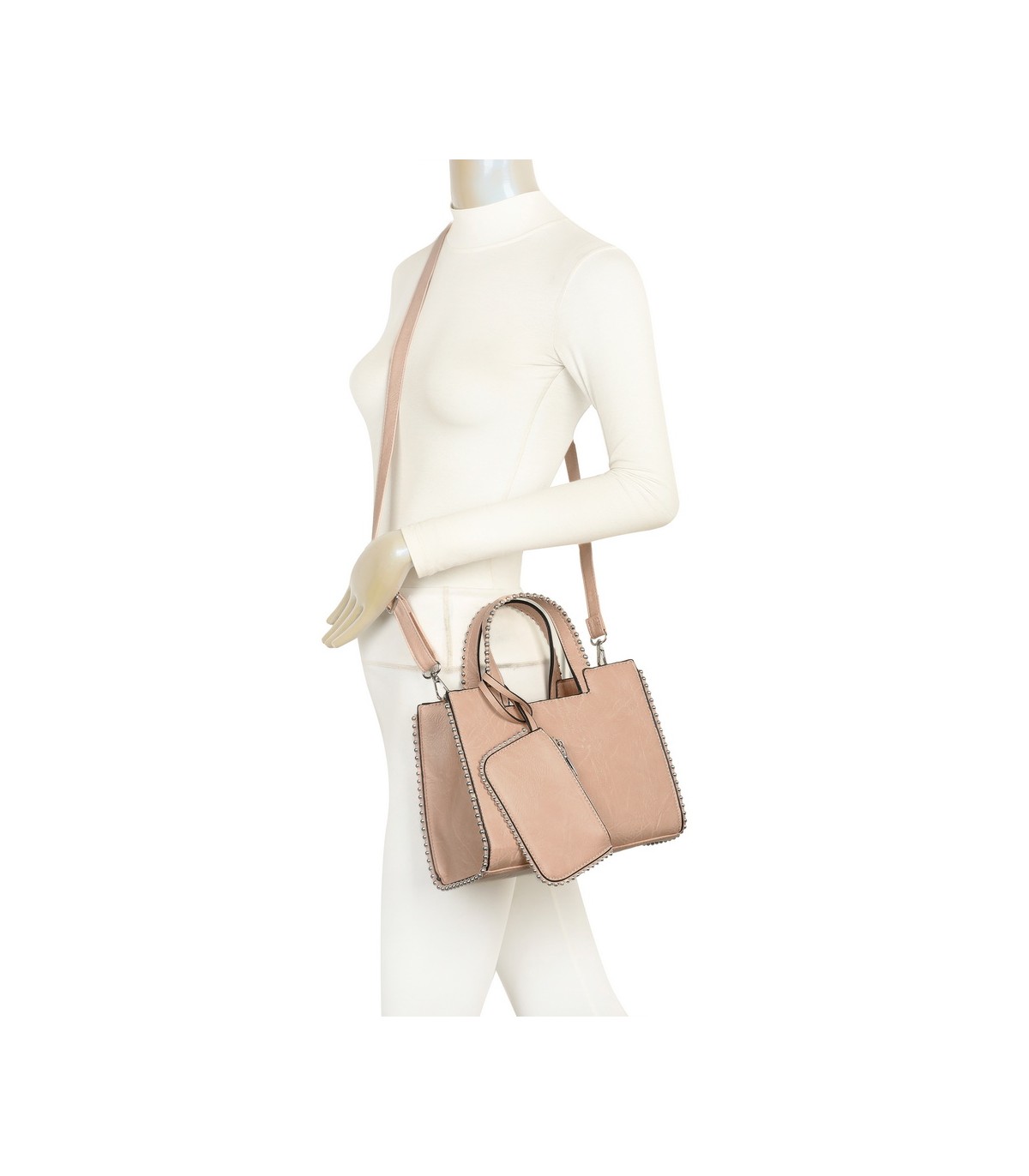 T11847 - Bolso con monedero externo y amplio espacio