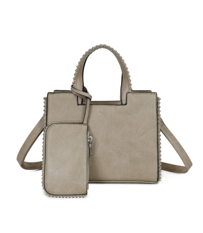 T11847 - Bolso con monedero externo y amplio espacio