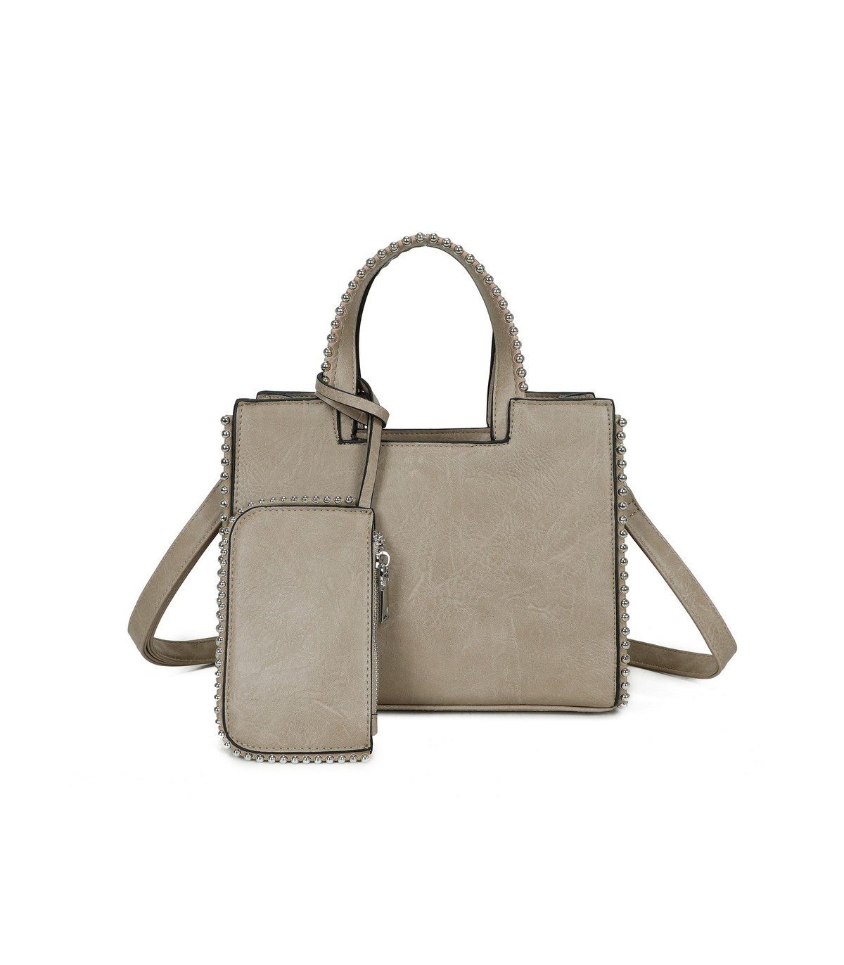 T11847 - Bolso con monedero externo y amplio espacio