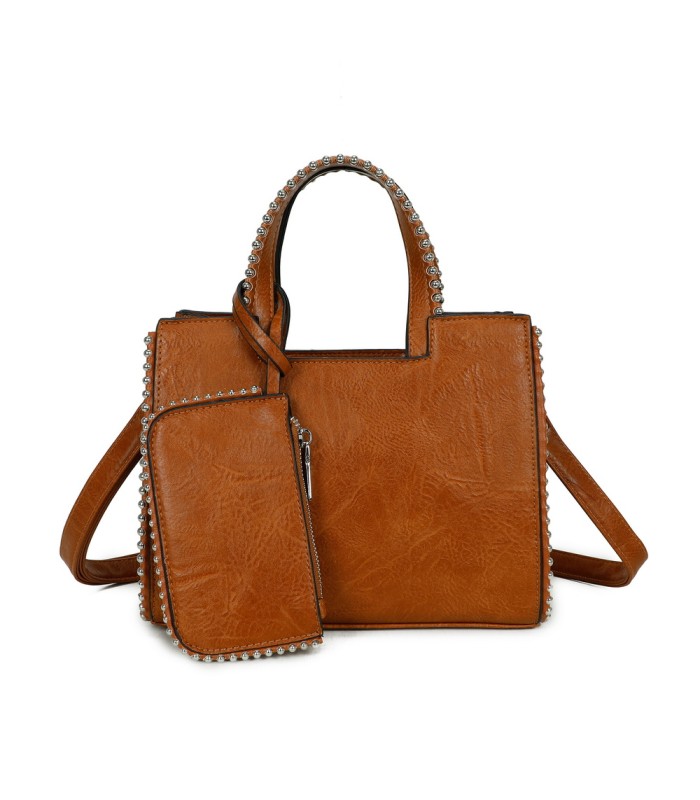 T11847 - Bolso con monedero externo y amplio espacio