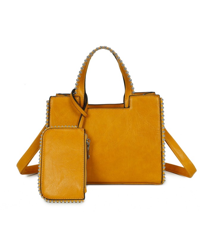 T11847 - Bolso con monedero externo y amplio espacio