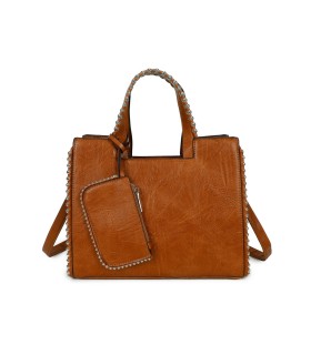 T11848 - Bolso bandolera con bolsillo exterior trasero y monedero a juego