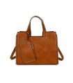 T11848 - Bolso bandolera con bolsillo exterior trasero y monedero a juego