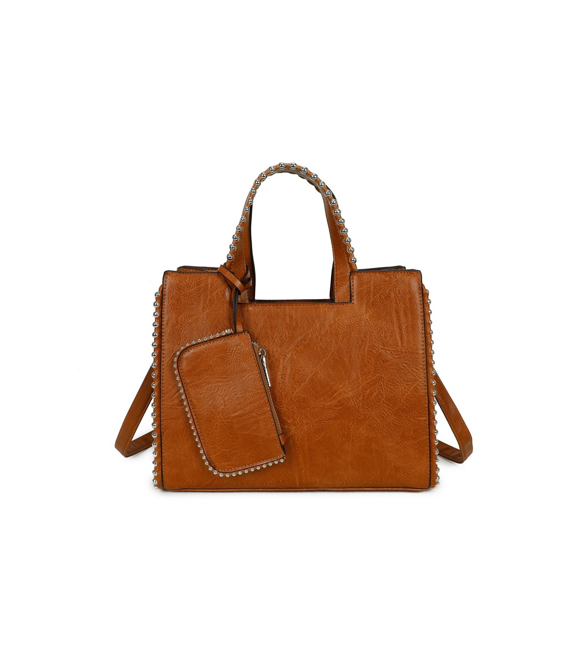 T11848 - Bolso bandolera con bolsillo exterior trasero y monedero a juego