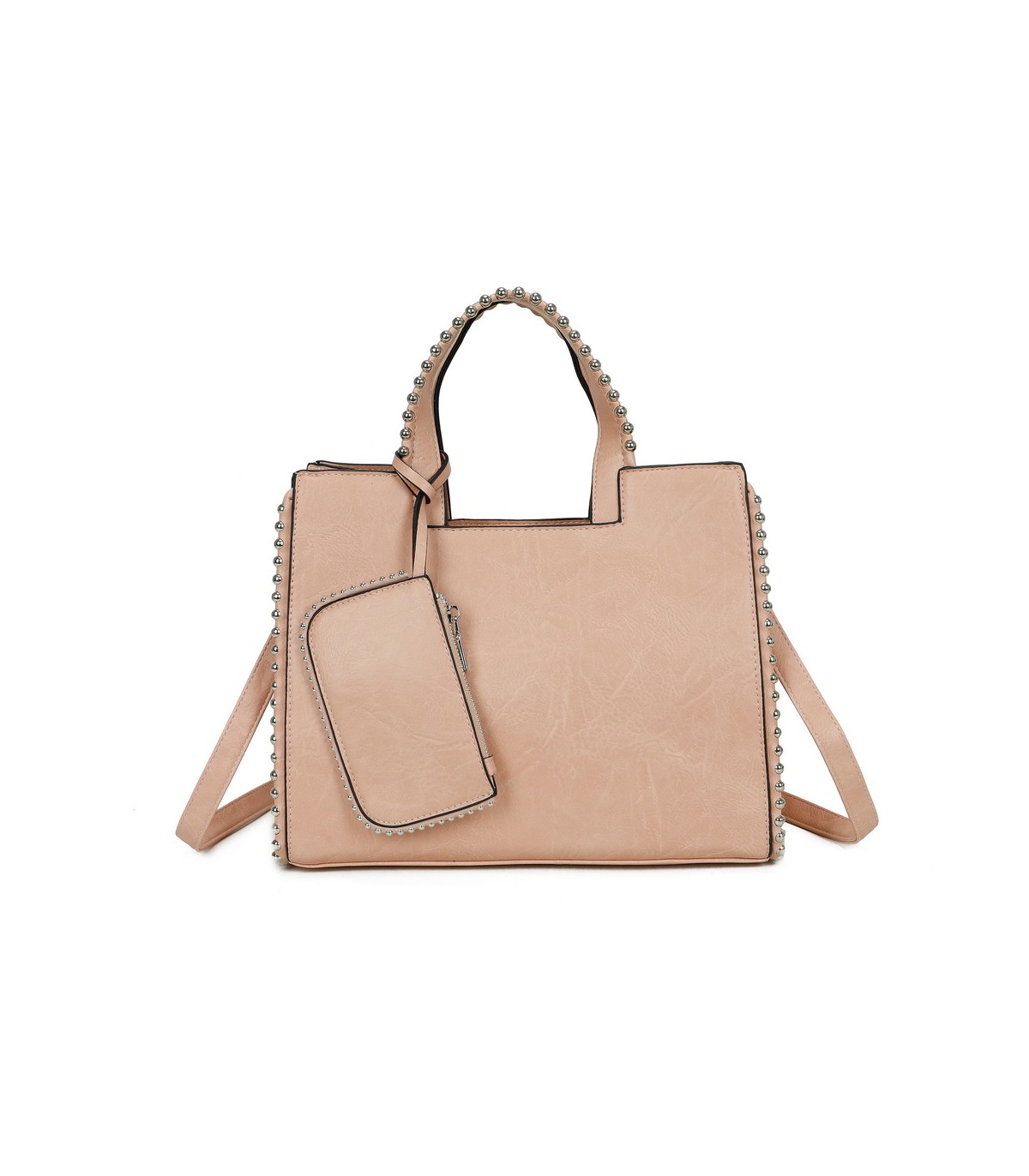 T11848 - Bolso bandolera con bolsillo exterior trasero y monedero a juego