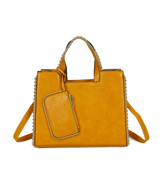 T11848 - Bolso bandolera con bolsillo exterior trasero y monedero a juego