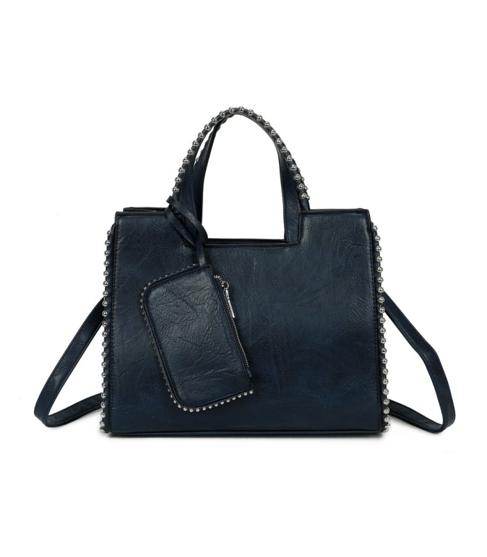 T11848 - Bolso bandolera con bolsillo exterior trasero y monedero a juego