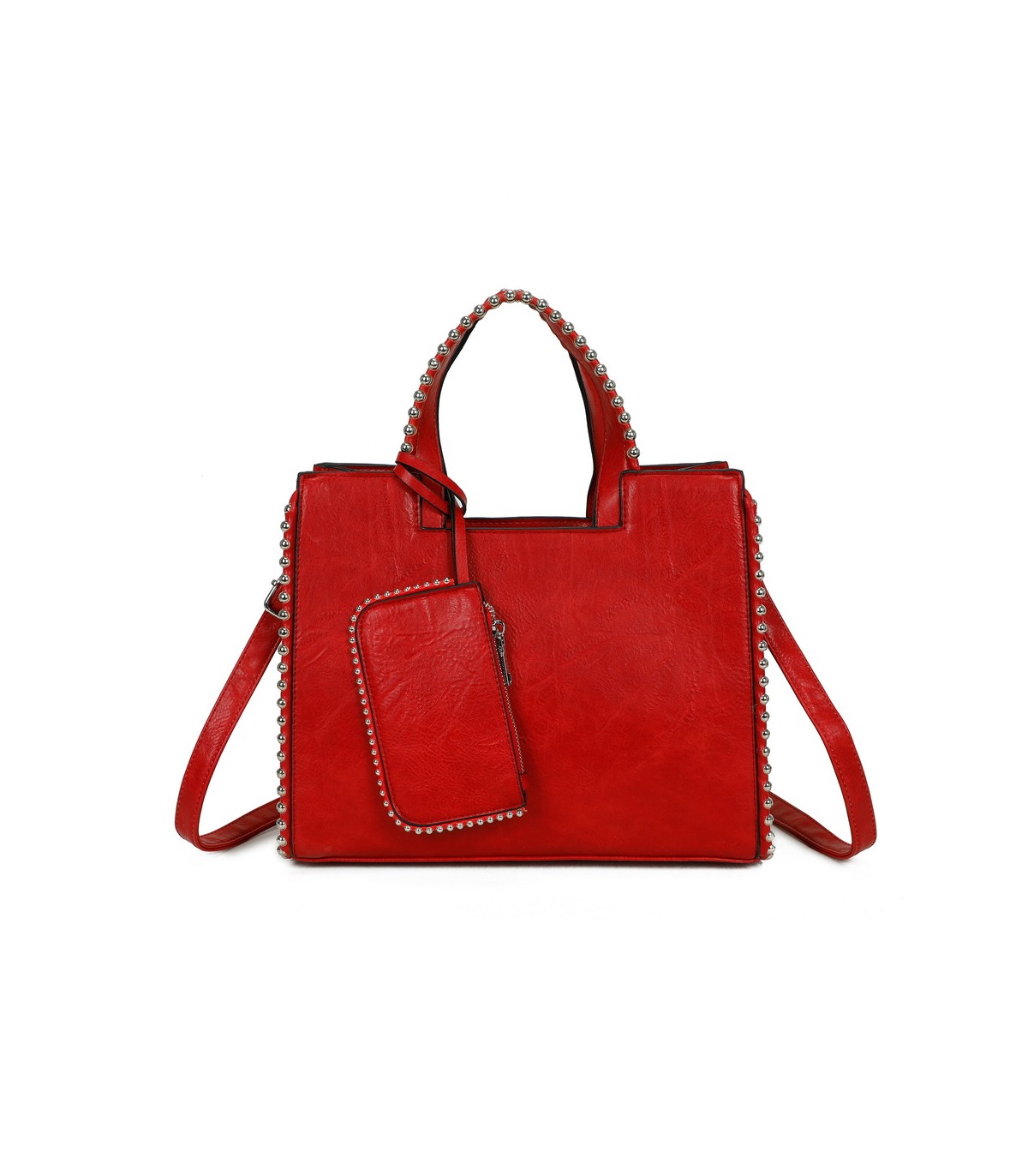 T11848 - Bolso bandolera con bolsillo exterior trasero y monedero a juego