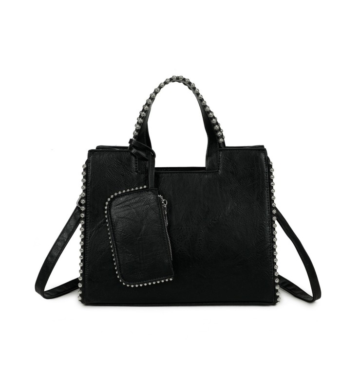 T11848 - Bolso bandolera con bolsillo exterior trasero y monedero a juego