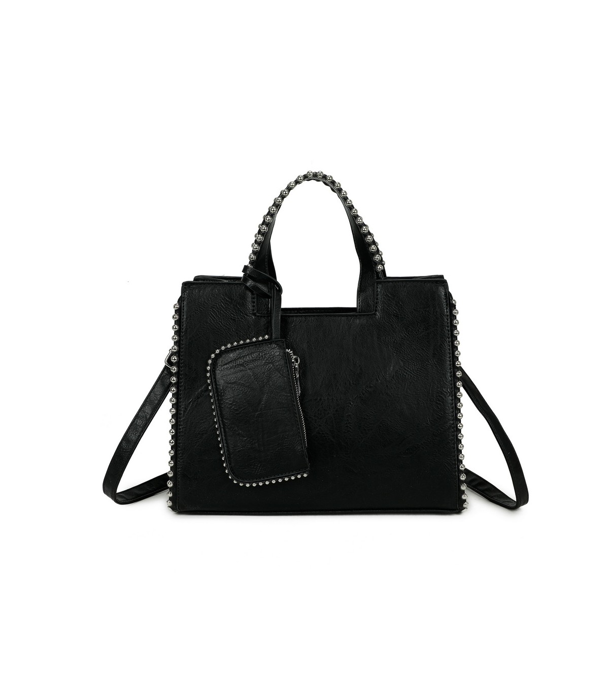 T11848 - Bolso bandolera con bolsillo exterior trasero y monedero a juego