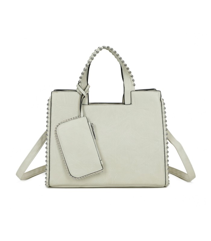 T11848 - Bolso bandolera con bolsillo exterior trasero y monedero a juego