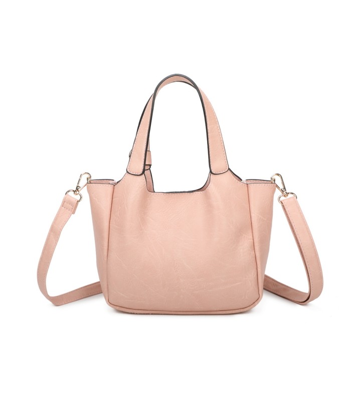 T11849 - Bolso bandolera con diseño de asa grande y adorno de bola dorada
