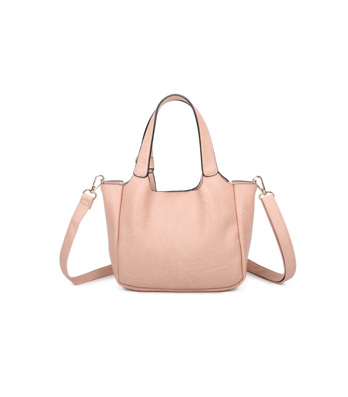 T11849 - Bolso bandolera con diseño de asa grande y adorno de bola dorada
