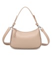 T11861 - Bolso bandolera con asa para llevarlo en la mano decoraciones de cuentas