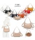 T11861 - Bolso bandolera con asa para llevarlo en la mano decoraciones de cuentas