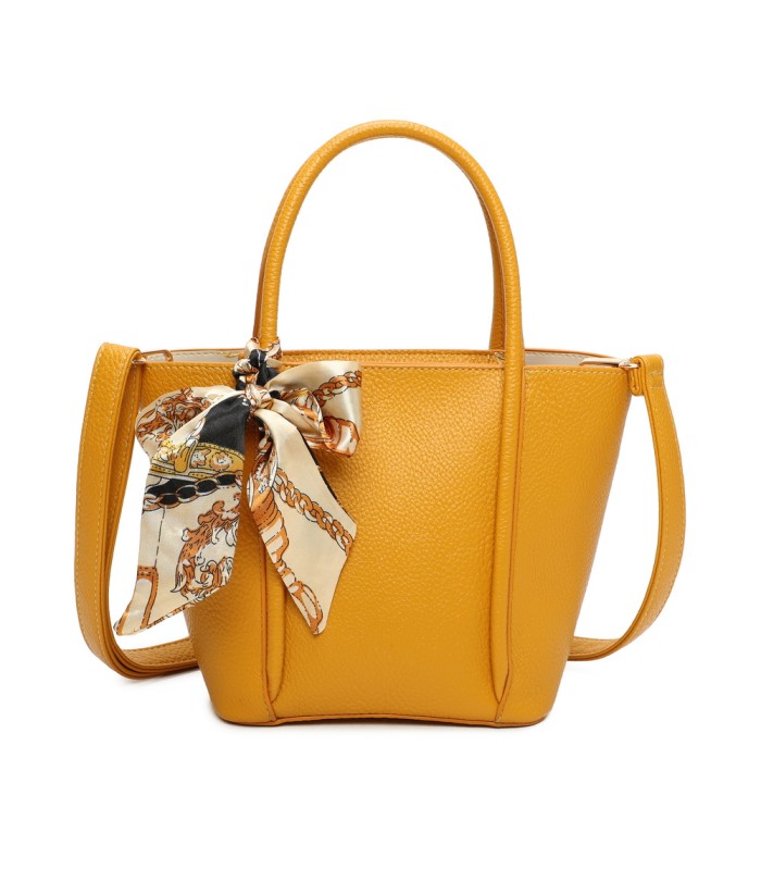 T11863 - Bolso con pañuelo y neceser compartimento amplio con bandolerea