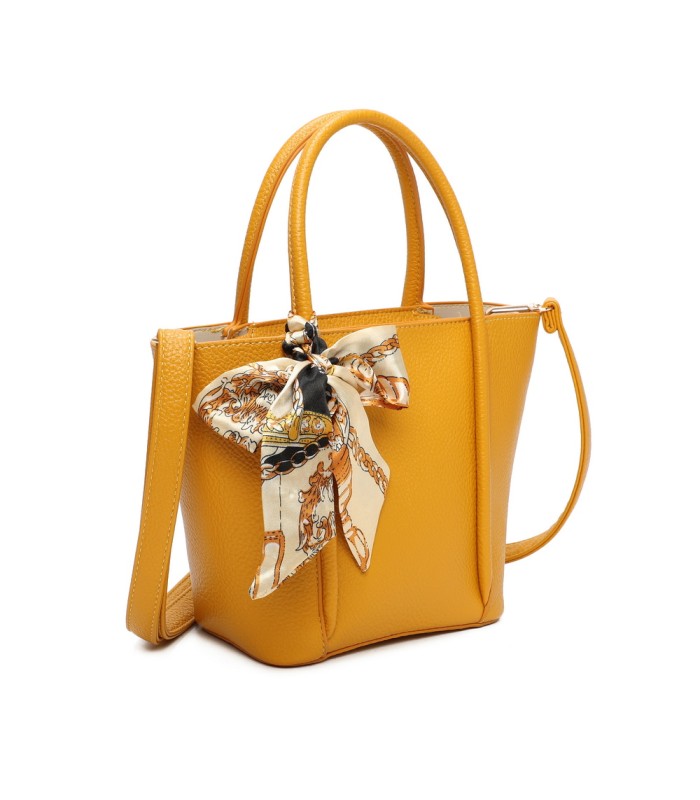 T11863 - Bolso con pañuelo y neceser compartimento amplio con bandolerea
