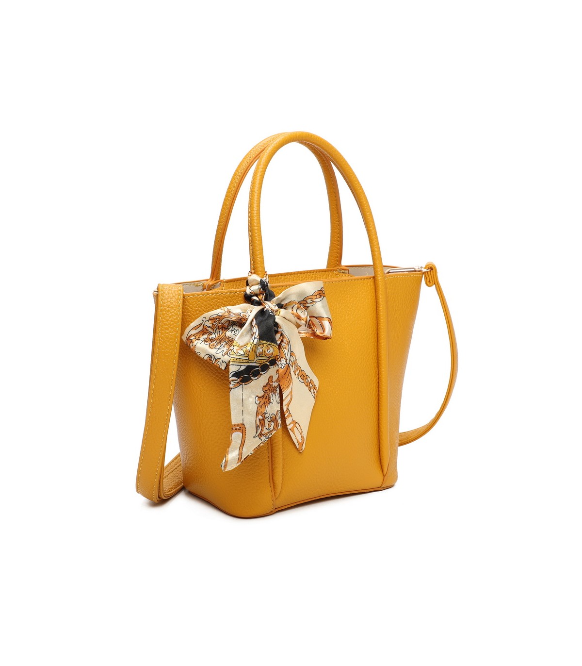T11863 - Bolso con pañuelo y neceser compartimento amplio con bandolerea